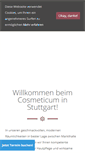 Mobile Screenshot of cosmeticum-stuttgart.de